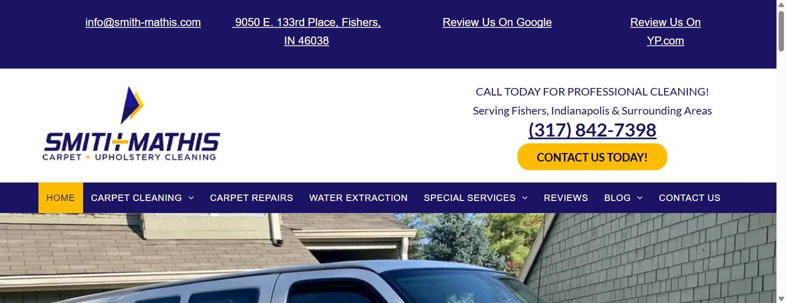Smith-Mathis carpet cleaning website