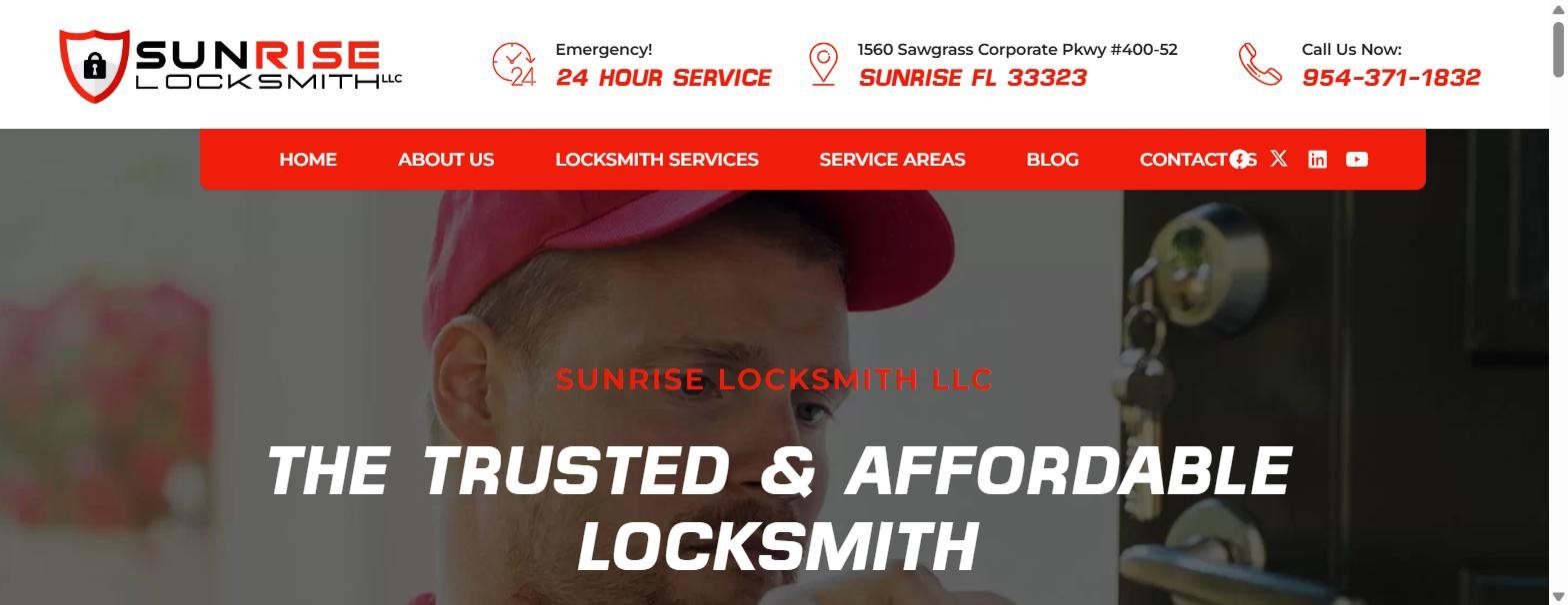 Sunrise Locksmith LLC website